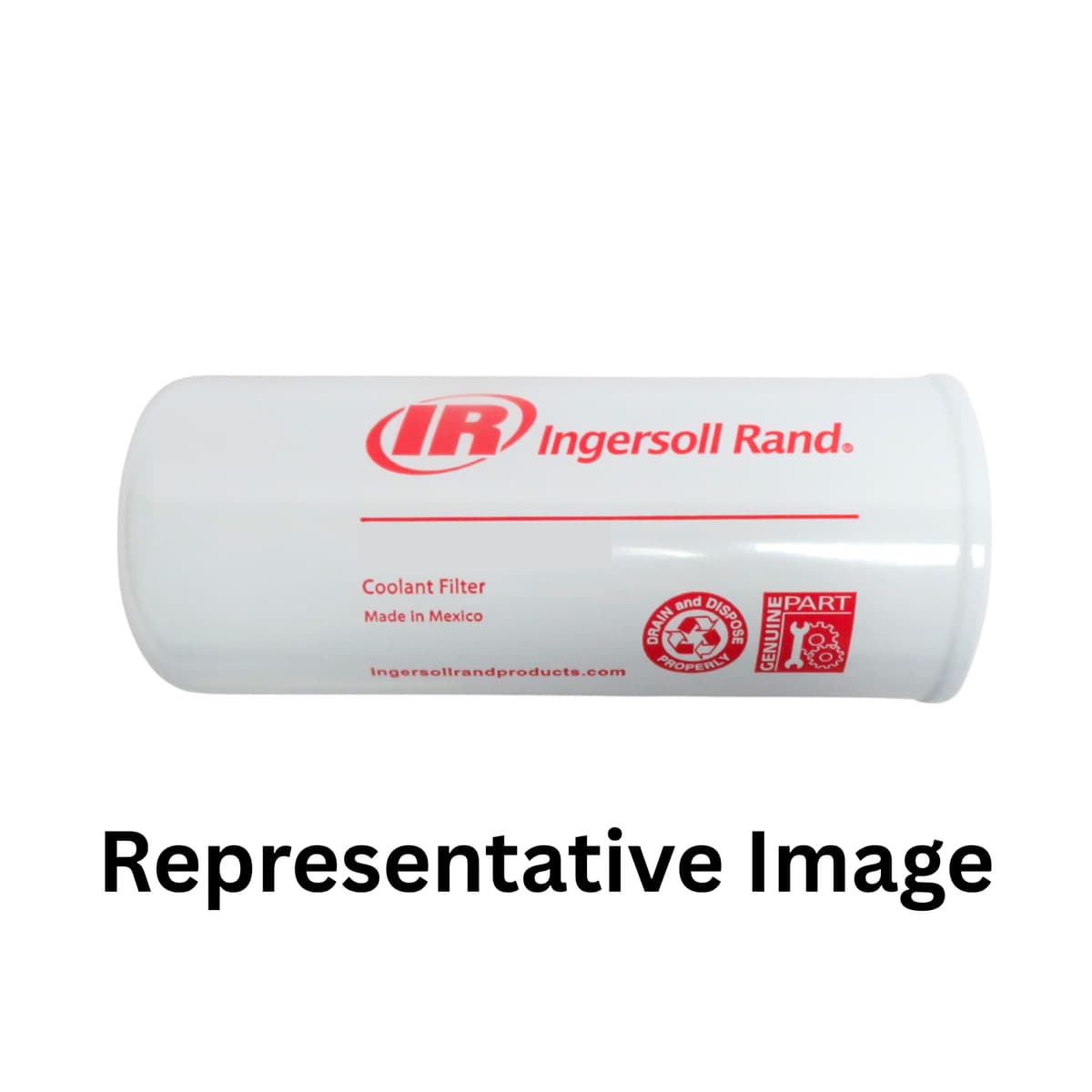 OEM replacement oil filter for Ingersoll Rand compressors, designed for high filtration and optimal performance