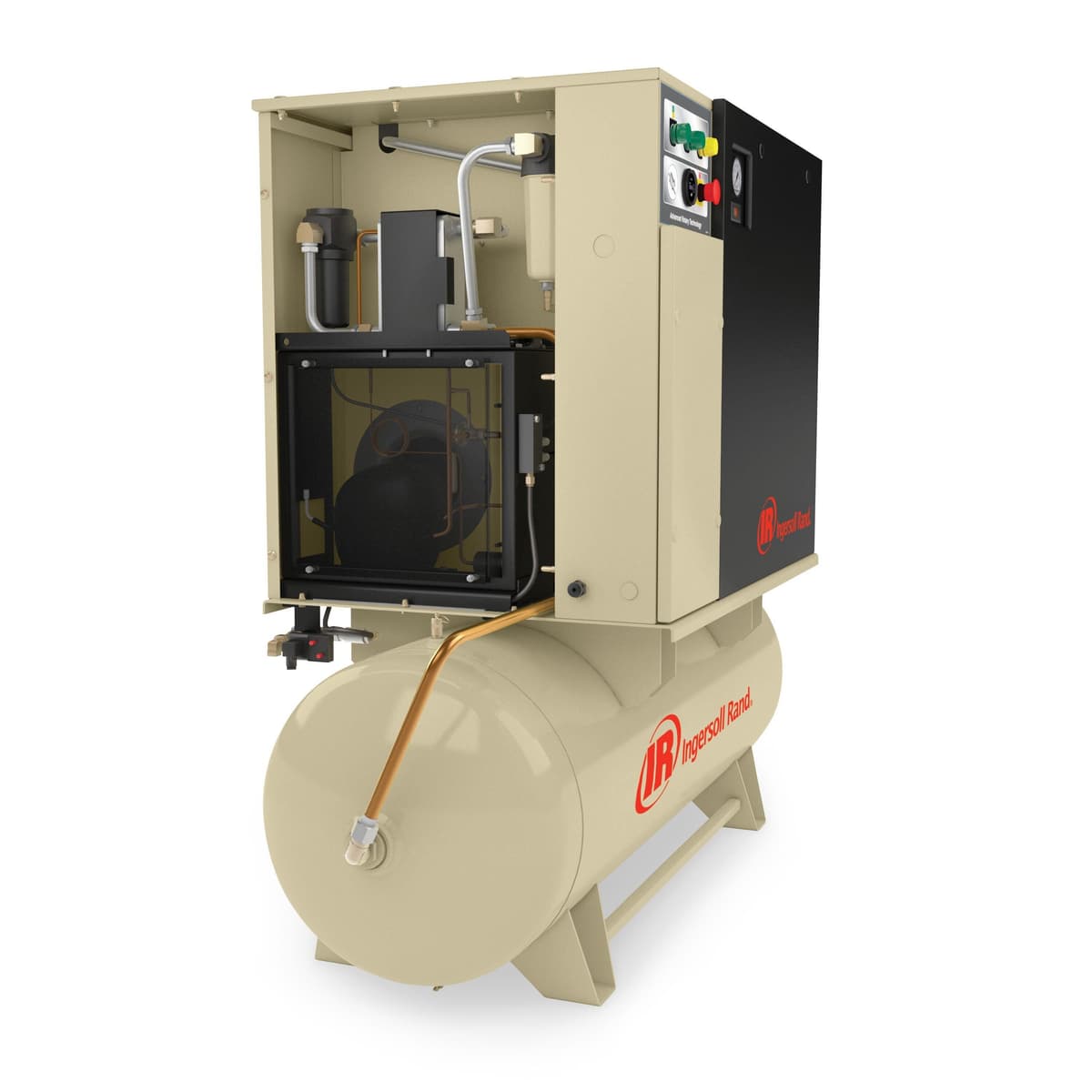 Rotary Screw Compressor: UP6-15cTAS-150; 230-3-60; MAX 150 PSI/ 80-Gal. Tank Mtd./ Dryer thumbnail 2