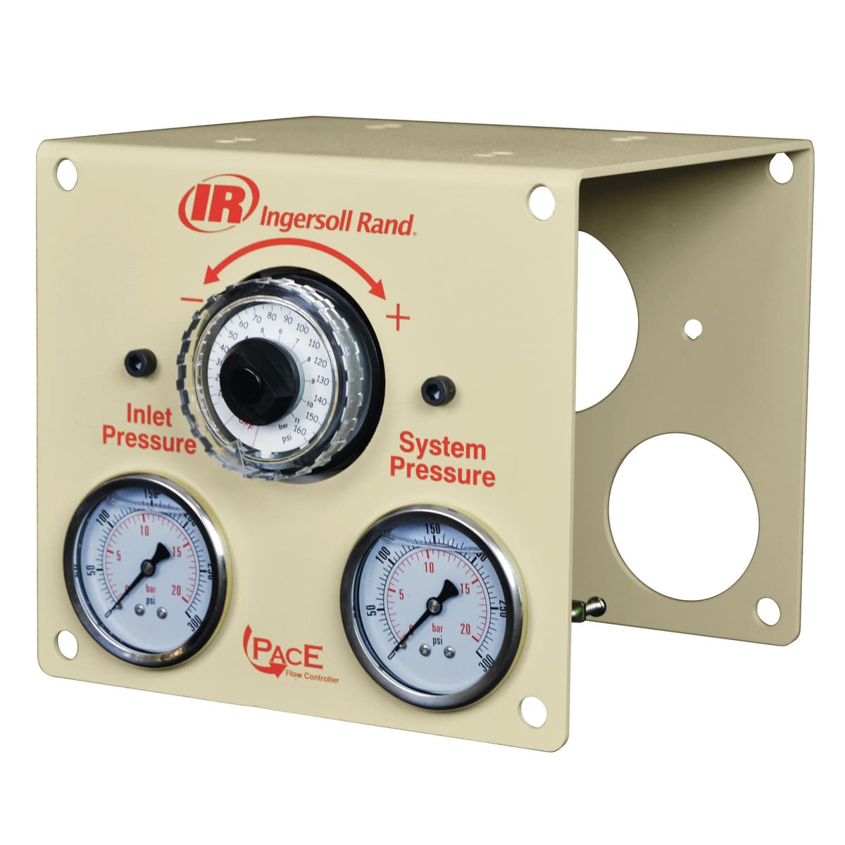 Ingersoll Rand PacE pneumatic flow controller, enables efficient compressed air system operation at the lowest acceptable pressure level