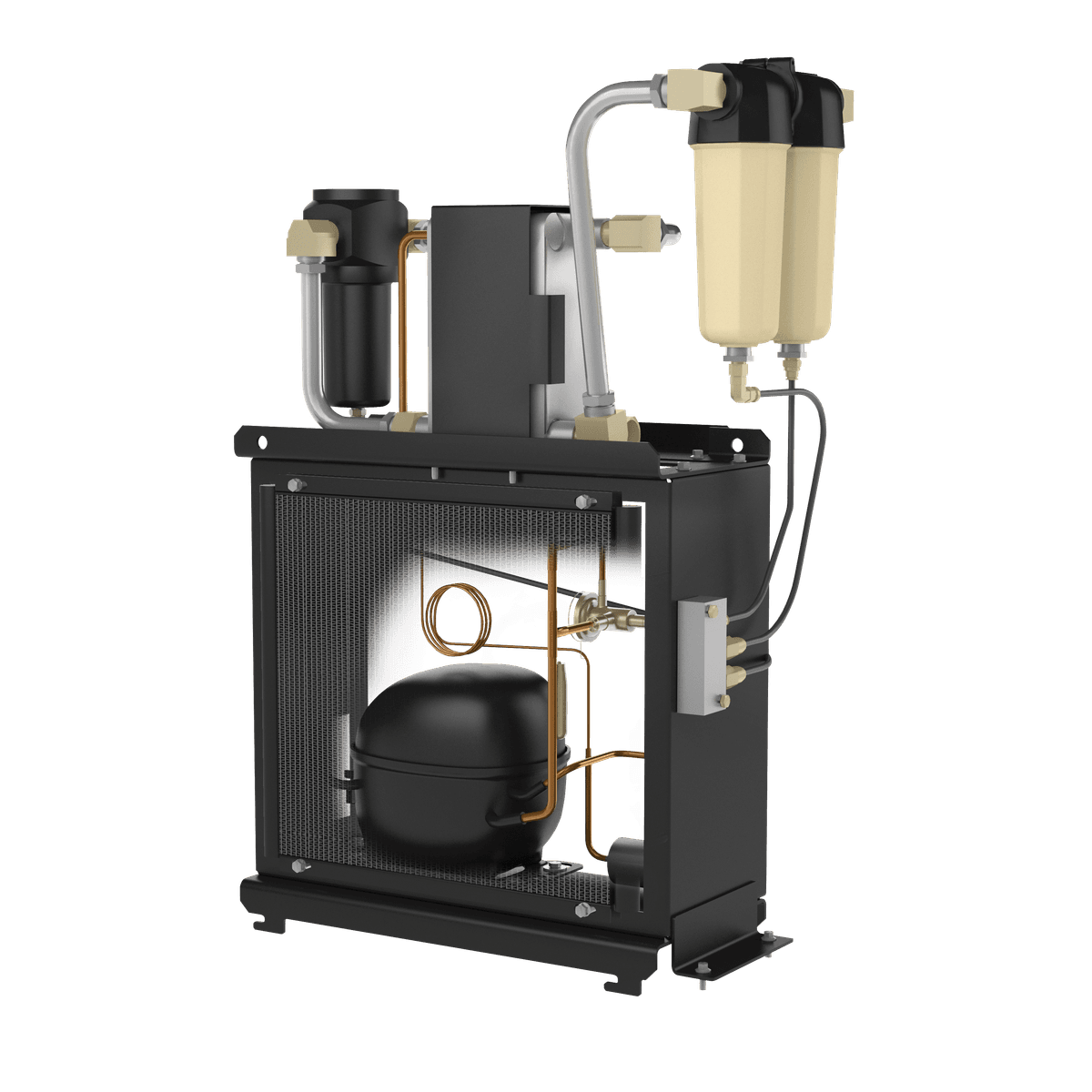 Rotary Screw Compressor: UP6-5TAS-125; 460-3-60; MAX 125 PSI/ 120-Gal. Tank Mtd./ Dryer thumbnail 4
