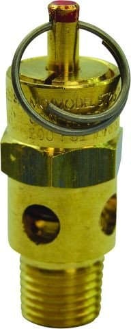 OEM safety relief valve for Ingersoll Rand reciprocating air compressors, 200 PSIG, designed for reliable overpressure protection