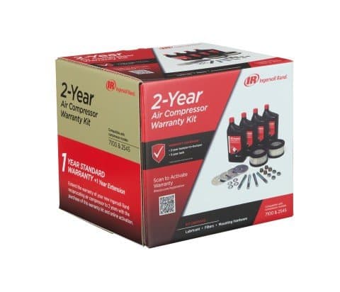 R,Ingersoll Rand OEM 2-year warranty start-up kit for reciprocating air compressors, complete kit for extended protection and service intervals
