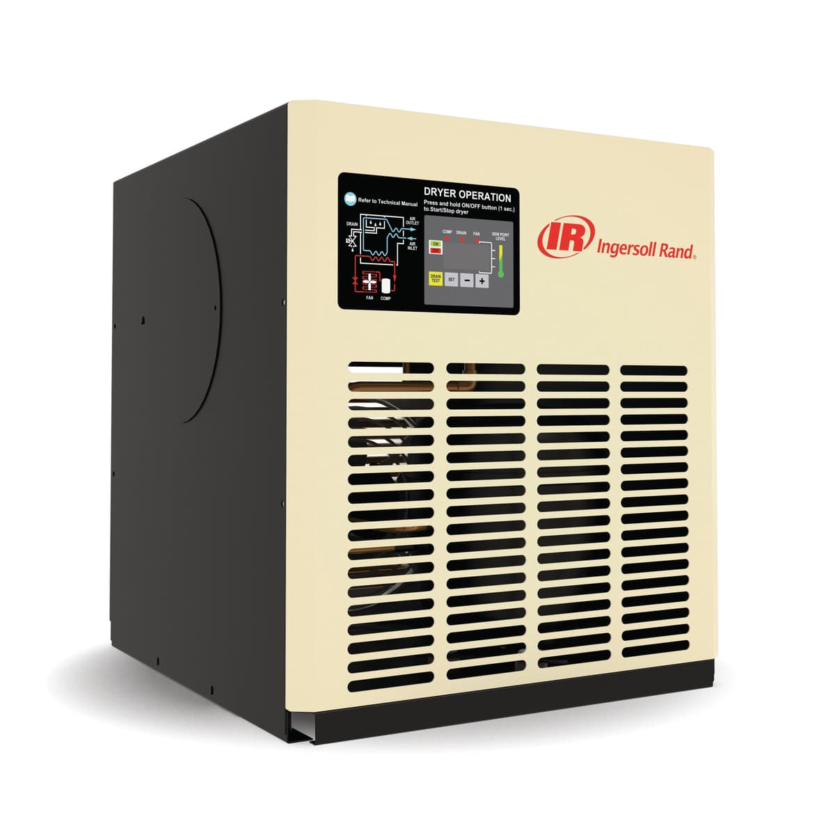 Ingersoll Rand D-IN Series non-cycling refrigerated dryer (25-50 cfm), built for energy-efficient air treatment in industrial environments