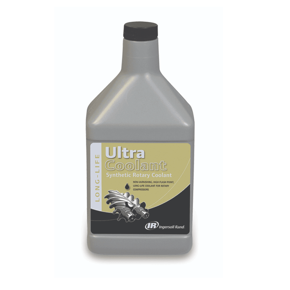 Ultra Coolant for Ingersoll Rand rotary screw compressors, designed and tested for optimal performance and contaminant removal